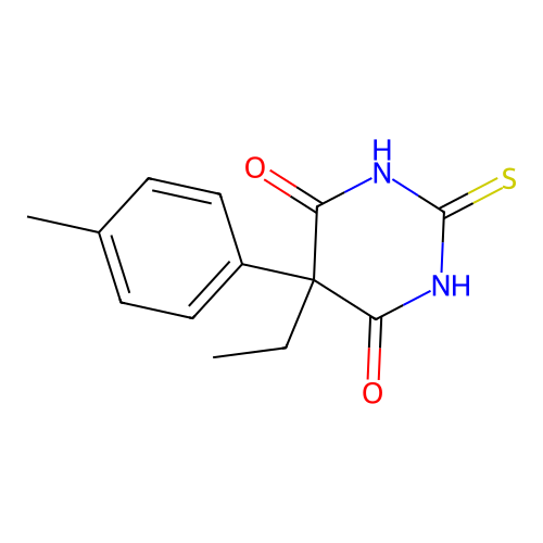 5-Ethyldihydro-2-thioxo-5-(p-tolyl)pyrimidine-4,6(1H,5H)-dione structure