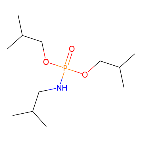 Diisobutyl isobutylphosphoramidate structure