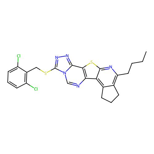 C24H21Cl2N5S2 structure