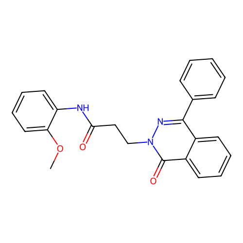 N-(2-methoxyphenyl)-3-(1-oxo-4-phenylphthalazin-2(1H)-yl)propanamide structure