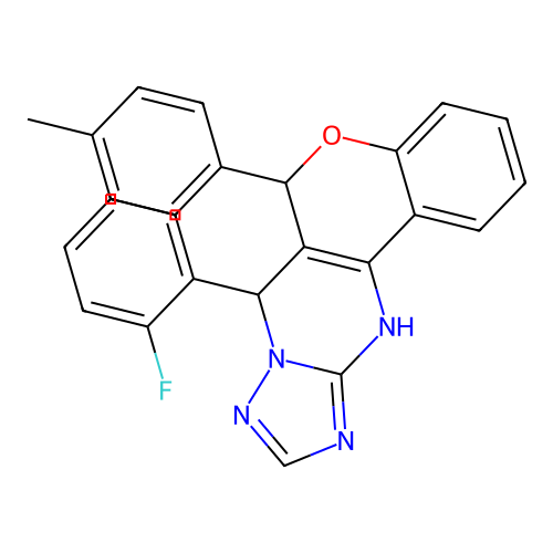 C25H19FN4O structure