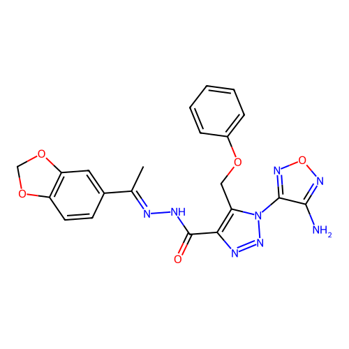 C21H18N8O5 structure