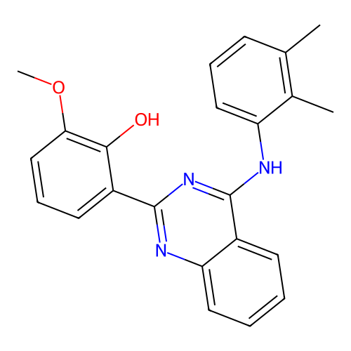 2-(4-((2,3-Dimethylphenyl)amino)quinazolin-2-yl)-6-methoxyphenol structure
