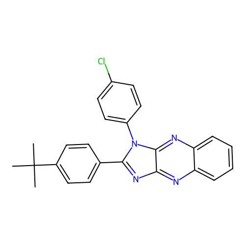 2-(4-tert-butylphenyl)-1-(4-chlorophenyl)-1H-imidazo[4,5-b]quinoxaline structure