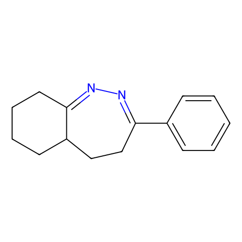 3-phenyl-5,5a,6,7,8,9-hexahydro-4H-1,2-benzodiazepine structure