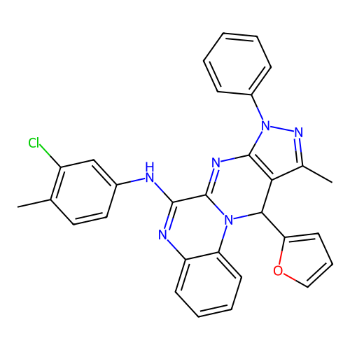 C30H23ClN6O structure
