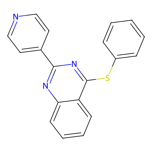 4-(Phenylsulfanyl)-2-(pyridin-4-yl)quinazoline structure