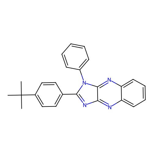2-(4-tert-butylphenyl)-1-phenyl-1H-imidazo[4,5-b]quinoxaline structure