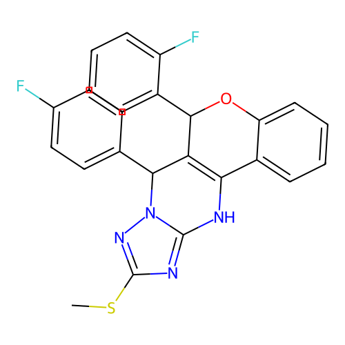 C25H18F2N4OS structure