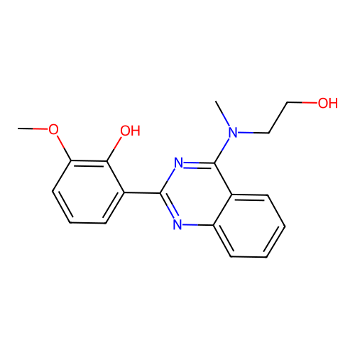 2-(4-((2-Hydroxyethyl)(methyl)amino)quinazolin-2-yl)-6-methoxyphenol structure