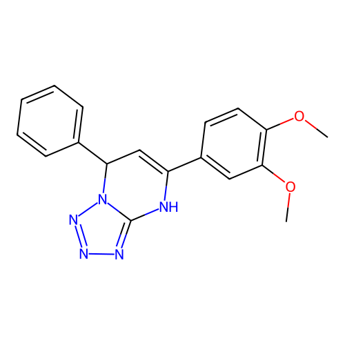 5-(3,4-Dimethoxyphenyl)-7-phenyl-4,7-dihydrotetrazolo[1,5-a]pyrimidine structure