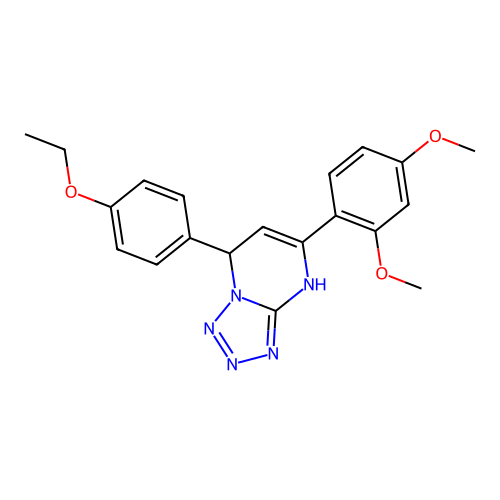 5-(2,4-Dimethoxyphenyl)-7-(4-ethoxyphenyl)-4,7-dihydrotetrazolo[1,5-a]pyrimidine structure