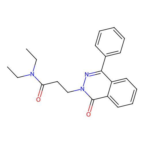 N,N-diethyl-3-(1-oxo-4-phenylphthalazin-2(1H)-yl)propanamide structure