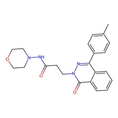 N-morpholino-3-(1-oxo-4-(p-tolyl)phthalazin-2(1H)-yl)propanamide structure