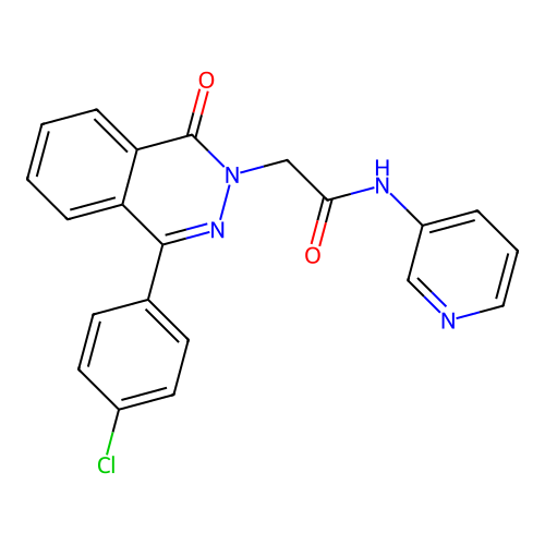 2-[4-(4-Chloro-phenyl)-1-oxo-1H-phthalazin-2-yl]-N-pyridin-3-yl-acetamide structure