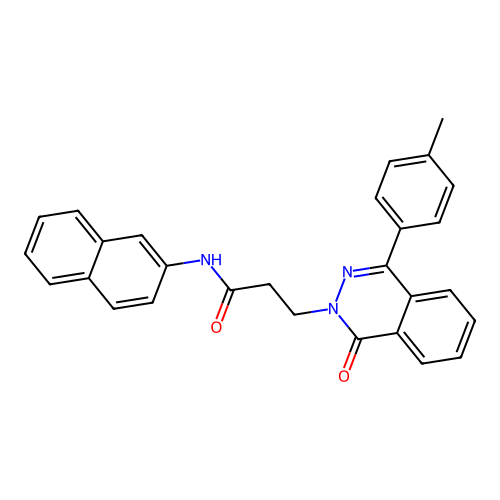 N-(naphthalen-2-yl)-3-(1-oxo-4-(p-tolyl)phthalazin-2(1H)-yl)propanamide structure