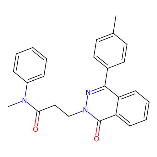 N-methyl-3-(1-oxo-4-(p-tolyl)phthalazin-2(1H)-yl)-N-phenylpropanamide structure