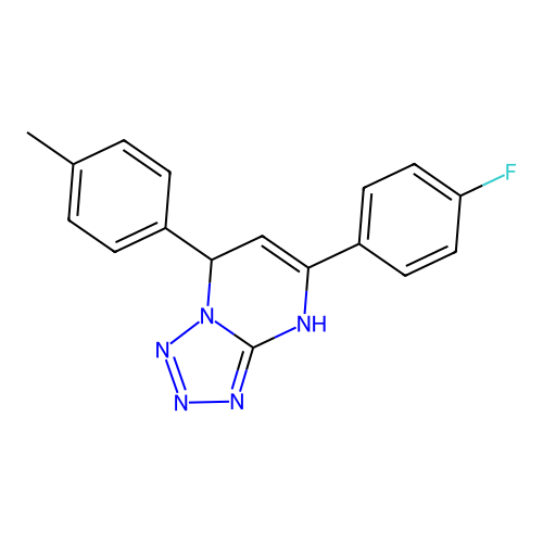 5-(4-Fluorophenyl)-7-(4-methylphenyl)-4,7-dihydrotetrazolo[1,5-a]pyrimidine structure