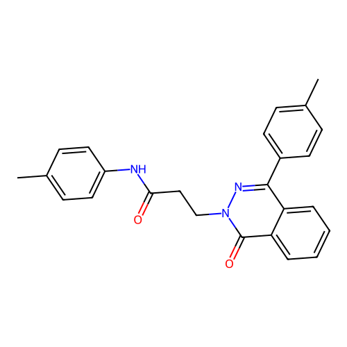 3-(1-oxo-4-(p-tolyl)phthalazin-2(1H)-yl)-N-(p-tolyl)propanamide structure
