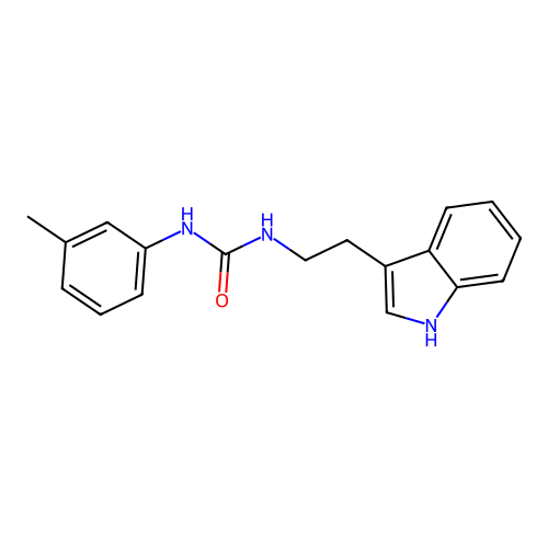 1-[2-(1H-indol-3-yl)ethyl]-3-(3-methylphenyl)urea structure