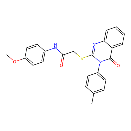 N-(4-methoxyphenyl)-2-{[3-(4-methylphenyl)-4-oxo-3,4-dihydroquinazolin-2-yl]sulfanyl}acetamide structure