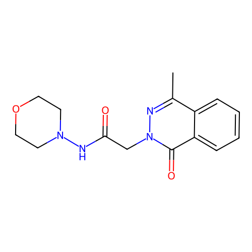 2-(4-methyl-1-oxophthalazin-2(1H)-yl)-N-morpholinoacetamide structure