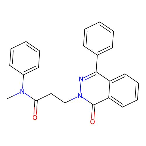 N-methyl-3-(1-oxo-4-phenylphthalazin-2(1H)-yl)-N-phenylpropanamide structure