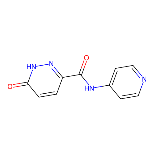6-oxo-N-(pyridin-4-yl)-1,6-dihydropyridazine-3-carboxamide structure