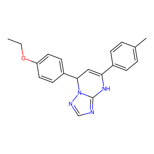7-(4-ethoxyphenyl)-5-(4-methylphenyl)-1,7-dihydro-[1,2,4]triazolo[1,5-a]pyrimidine structure