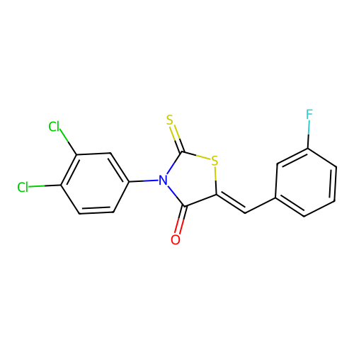 C16H8Cl2FNOS2 structure
