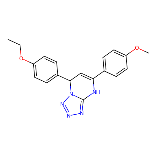 7-(4-Ethoxyphenyl)-5-(4-methoxyphenyl)-4,7-dihydrotetrazolo[1,5-a]pyrimidine structure
