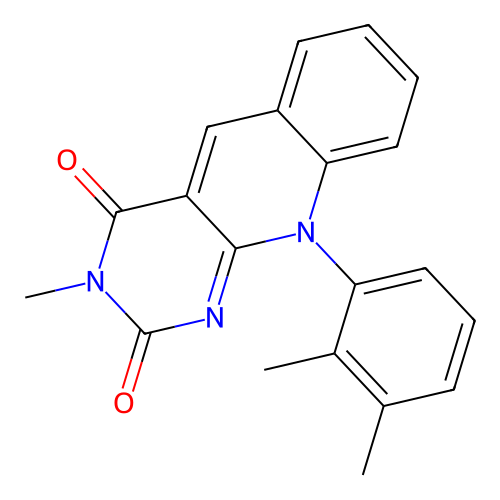 10-(2,3-dimethylphenyl)-3-methylpyrimido[4,5-b]quinoline-2,4(3H,10H)-dione structure