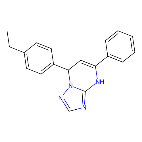7-(4-Ethylphenyl)-5-phenyl-4,7-dihydro[1,2,4]triazolo[1,5-a]pyrimidine structure