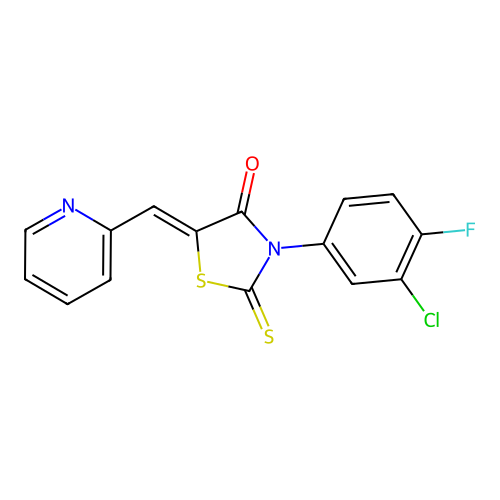 C15H8ClFN2OS2 structure