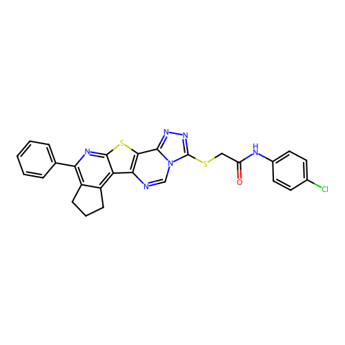 C27H19ClN6OS2 structure