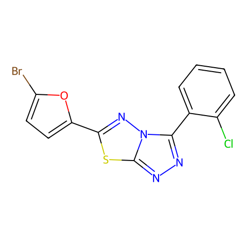 C13H6BrClN4OS structure