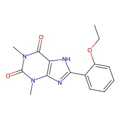 8-(2-ethoxyphenyl)-1,3-dimethyl-1H-purine-2,6(3H,7H)-dione structure
