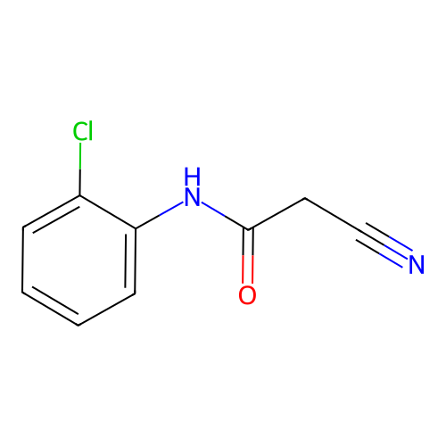 N-(2-chlorophenyl)-2-cyanoacetamide structure