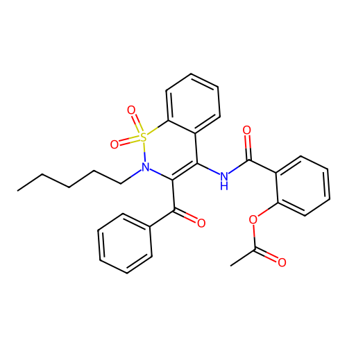 [2-[(3-benzoyl-1,1-dioxo-2-pentyl-1 structure