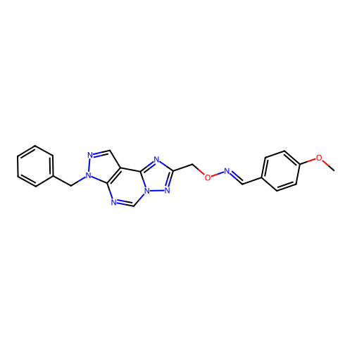 C22H19N7O2 structure