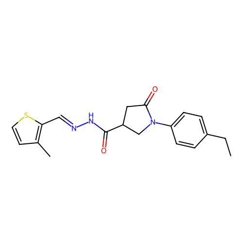 C19H21N3O2S structure