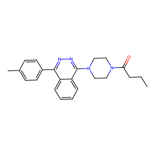 1-(4-Butyrylpiperazin-1-yl)-4-(4-methylphenyl)phthalazine structure