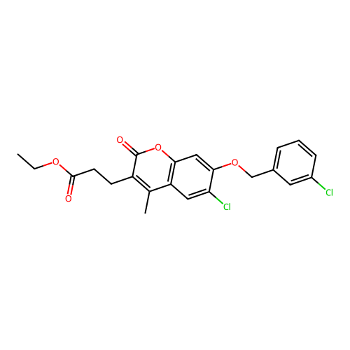 C22H20Cl2O5 structure