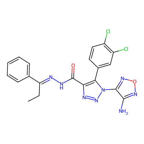 C20H16Cl2N8O2 structure