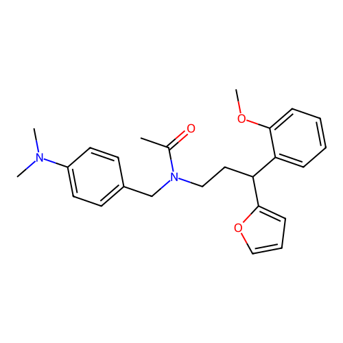 N-(4-(dimethylamino)benzyl)-N-(3-(furan-2-yl)-3-(2-methoxyphenyl)propyl)acetamide structure