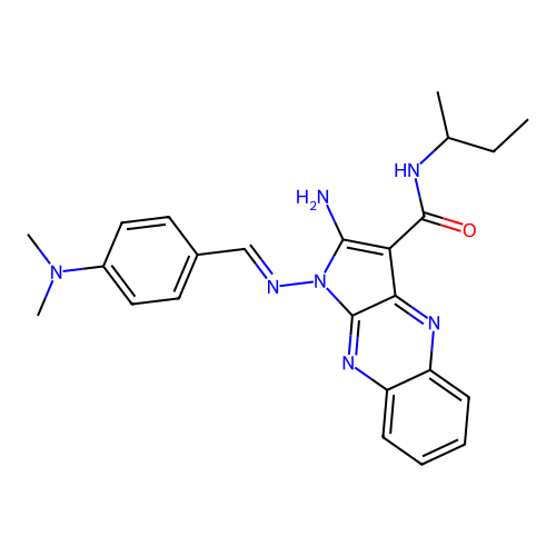 C24H27N7O structure