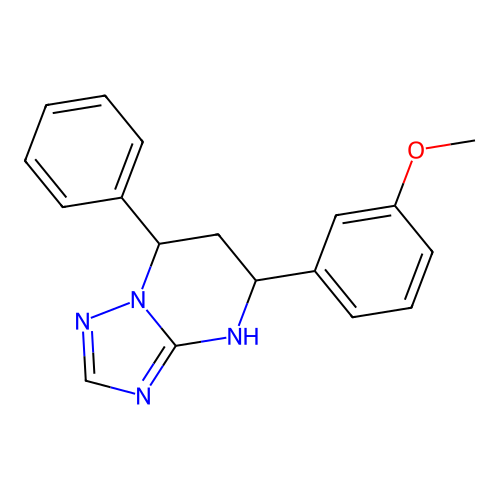 5-(3-Methoxyphenyl)-7-phenyl-1,5,6,7-tetrahydro-[1,2,4]triazolo[1,5-a]pyrimidine structure