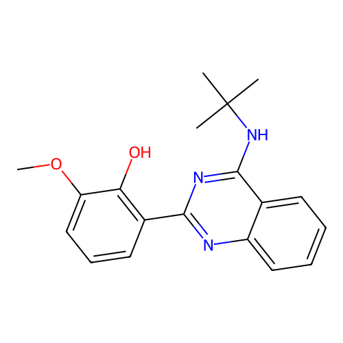 2-(4-(Tert-butylamino)quinazolin-2-yl)-6-methoxyphenol structure