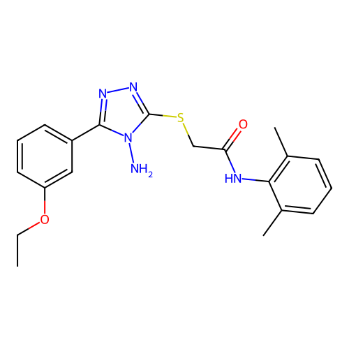 2-{[4-amino-5-(3-ethoxyphenyl)-4H-1,2,4-triazol-3-yl]sulfanyl}-N-(2,6-dimethylphenyl)acetamide structure