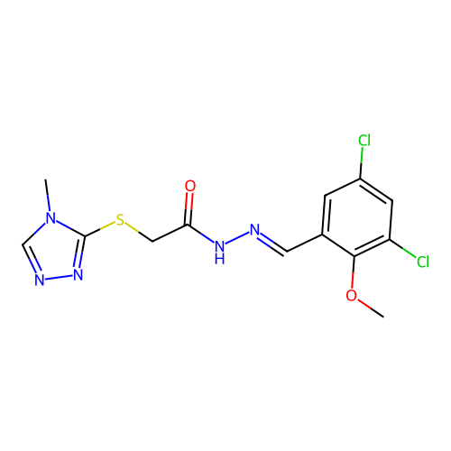 C13H13Cl2N5O2S structure